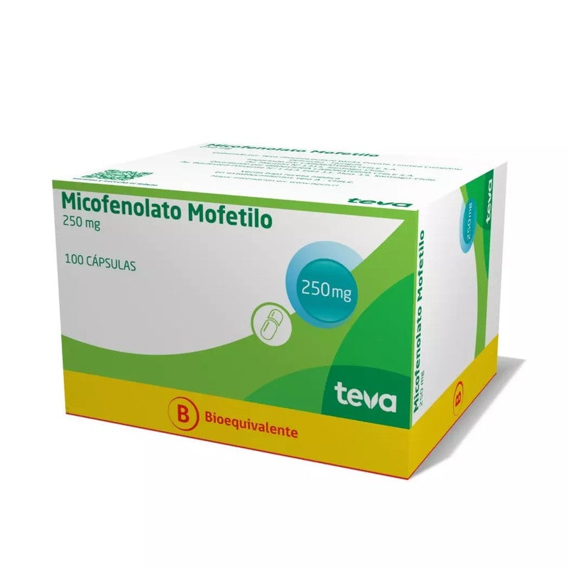 Micofenolato Cápsulas 250 mg x 100 Chile