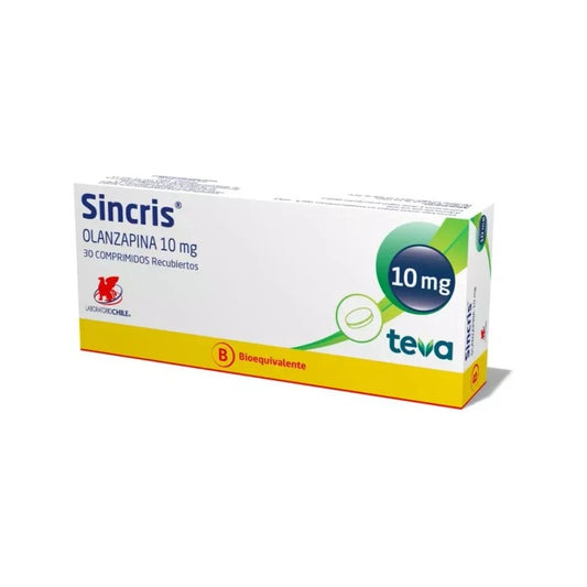 Sincris Comprimidos 10 mg x 30 (Olanzapina)