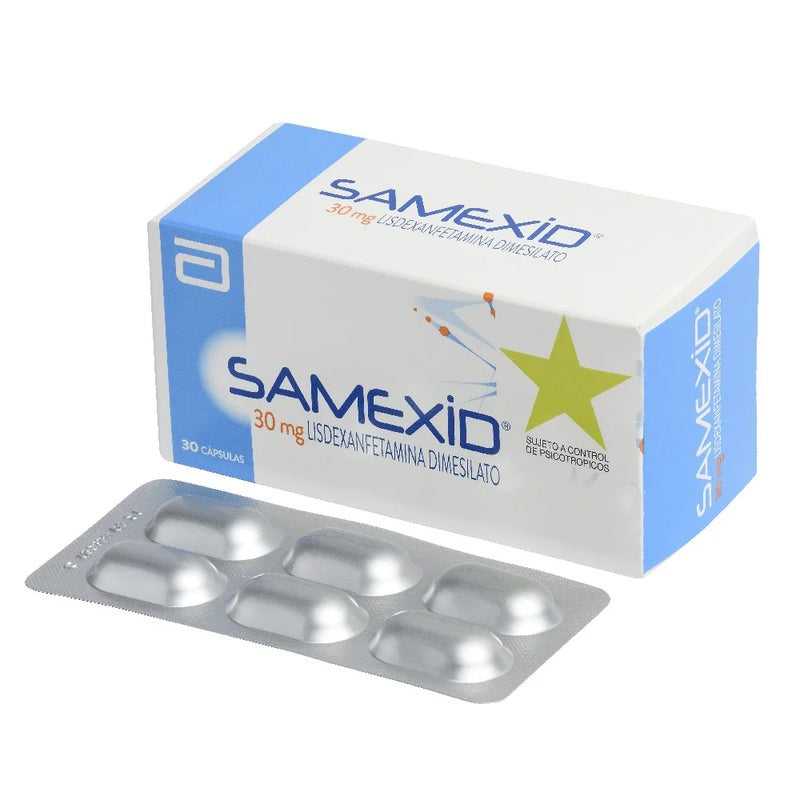 Samexid Cápsulas 70 mg x 30 (Lisdexanfetamina)