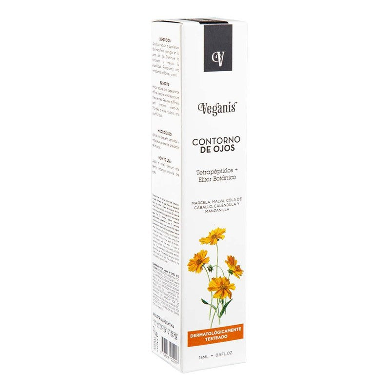 Veganis Contorno De Ojos Tetrapeptido & Elixir Botanico x 15 ml