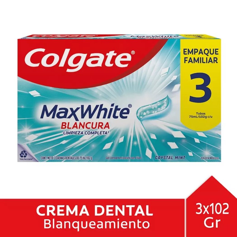 Colgate Crema Dental Max Fresh Max White 90 Gr