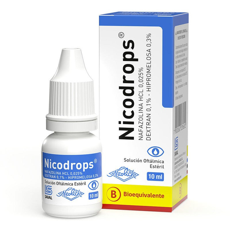 Nicodrops Solución Oftálmica x 10 ml (Nafazolina)