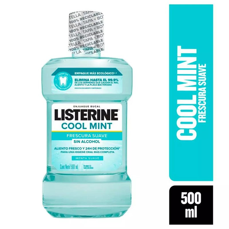 Listerine Cool Mint Zero Enj x 500 ml (Enjuagues Bucales)