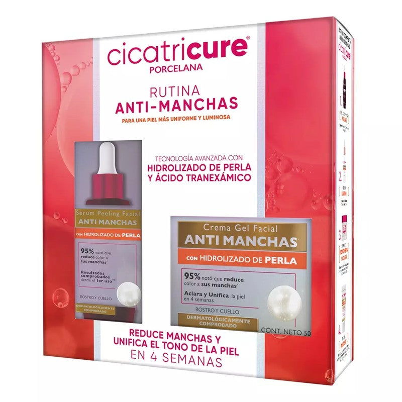 Cicatricure Porcelana Serum Peeling x 30 ml + Porcelana Gel x 50 Gr + Bolso