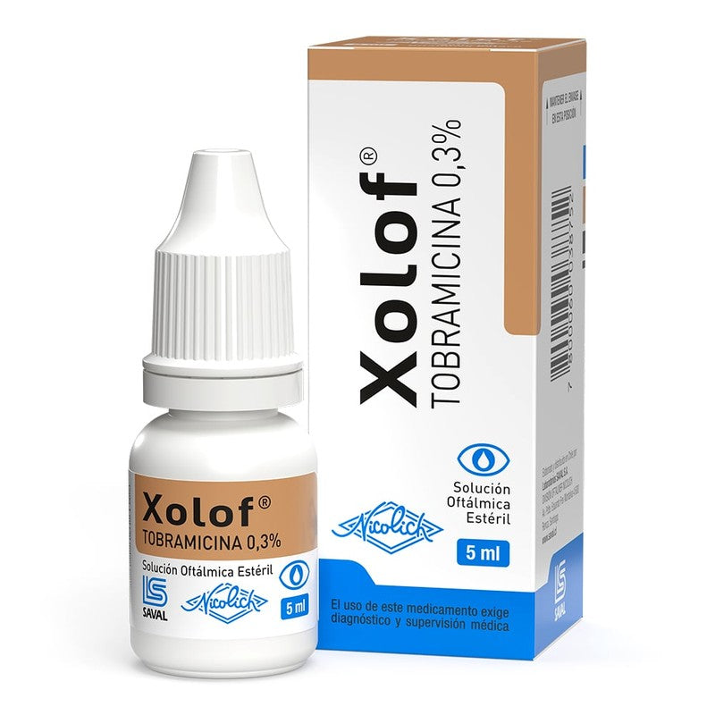 Xolof Solución Oftálmica 0,3 % x 5 ml (Tobramicina)