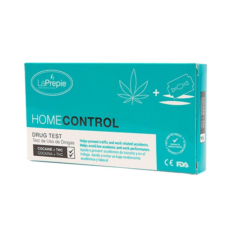 Test Droga Marihuana-Cocaina x 1 Unidades Home Control (Test Drogas)