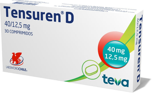 Tensuren D Comprimidos 40/12,5 mg x 30 (Telmisartan+Hidroclorotiazida)
