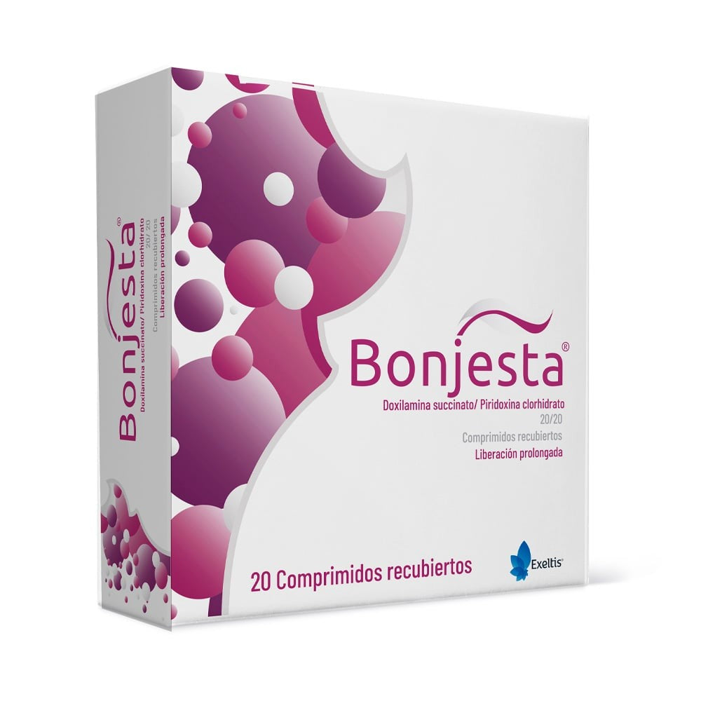 Bonjesta 20mg Lp Comprimidos Rec x 20 (Doxilamina/Piridoxina)