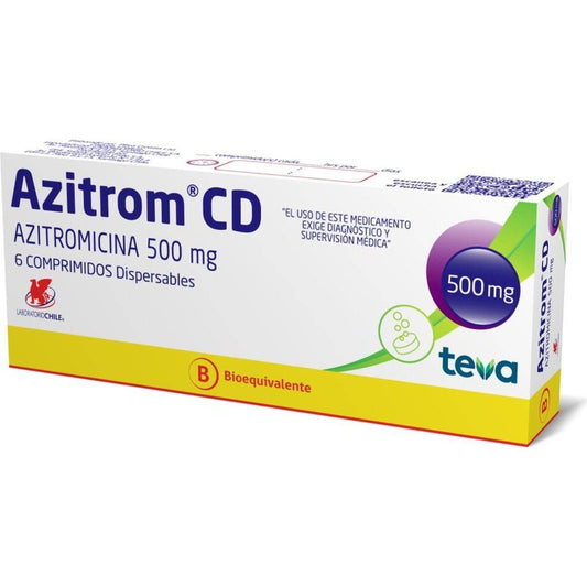 Azitrom Cd Comprimidos 500 mg x 6 (Azitromicina)