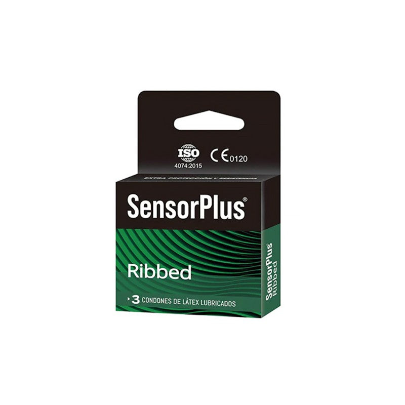 Preserv Sensor Plus Ribbed x 3 (Preservativo)