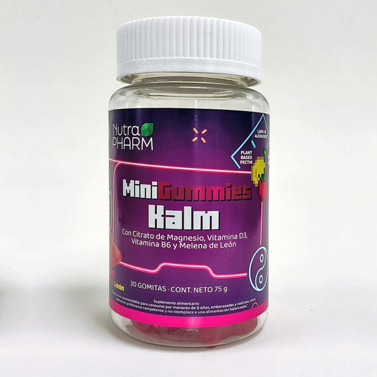 Mini Kalm Gummies x 30 Nph (Citrato Magnesio/ Vitamina D3 / Vitamina B6 / Melena De Leon)