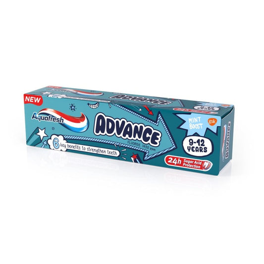 Aquafresh Cr Advance Kids 9-12 x 94 Gr (Crema Dental Infantil)