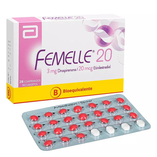 Femelle 20 Comprimidos x 28 (Drospirenona/Etinilestradiol)