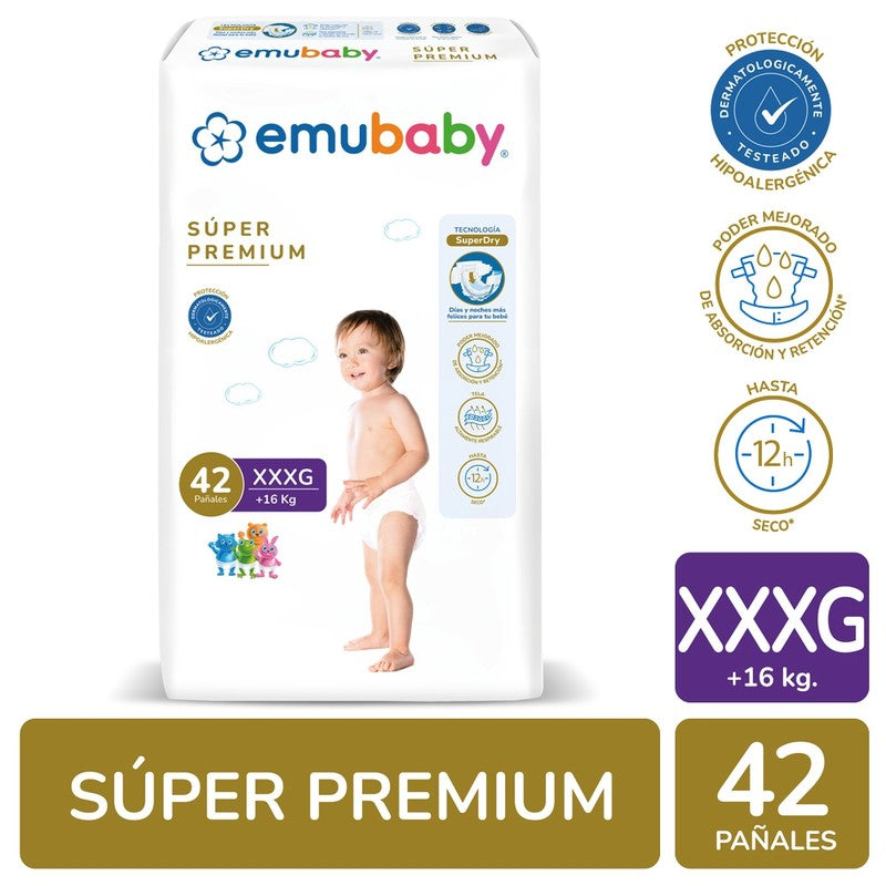 Emubaby Panal Super Prem Xxxg 42 Unidades