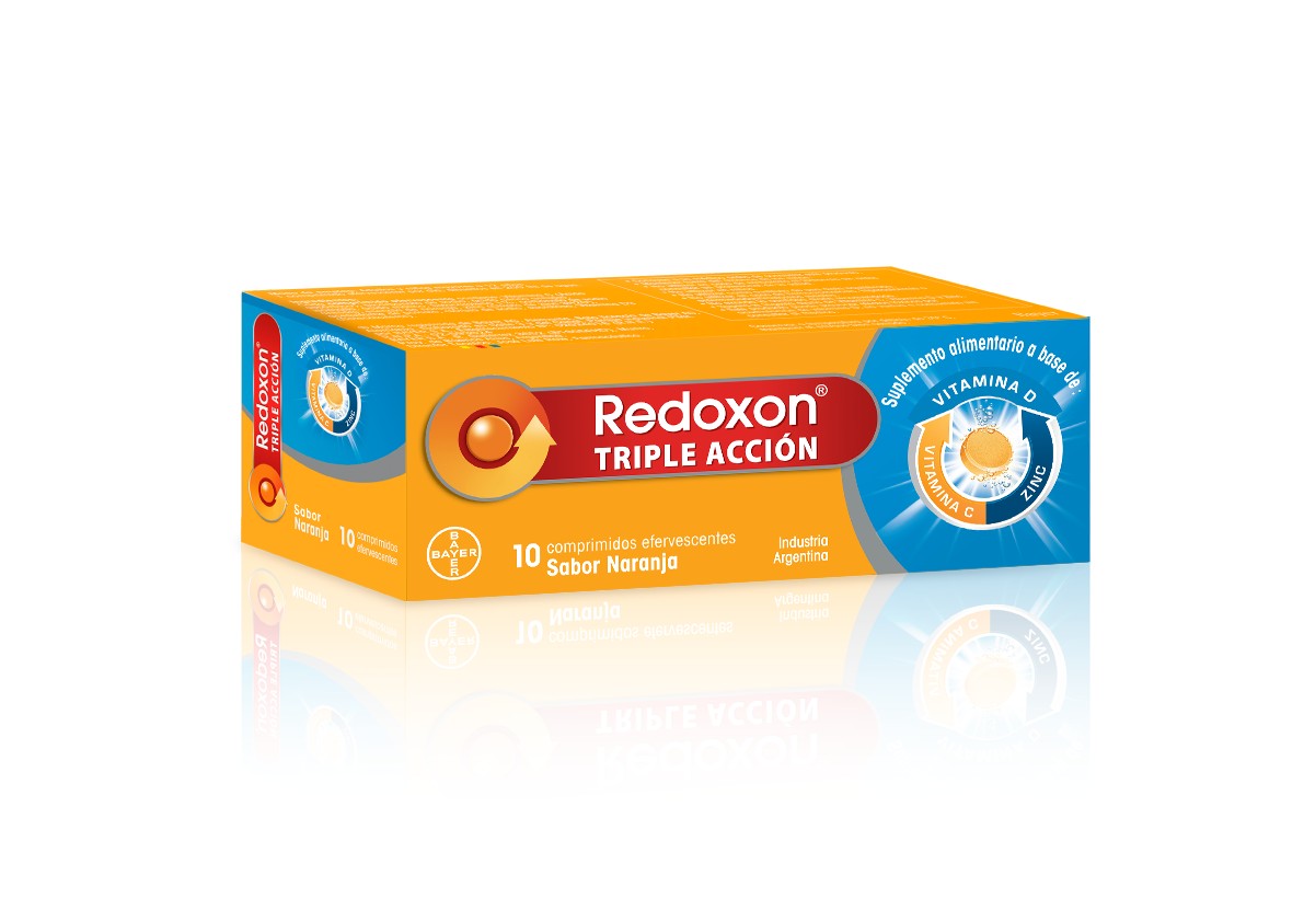 Redoxon Triple Accion Comprimidos Efe x 10 (Vitamina C + Vitamina D + Zinc)