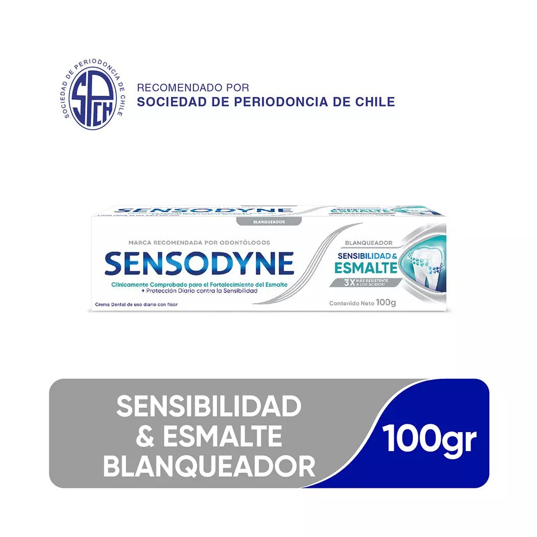 Sensodyne Crema Sensibilidad & Esmalte Blanqueador x 100 Gr
