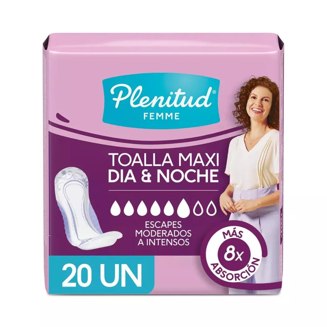 Plenitud Femme Toa Maxi x 20 Unidades (Proteccion Femenina)