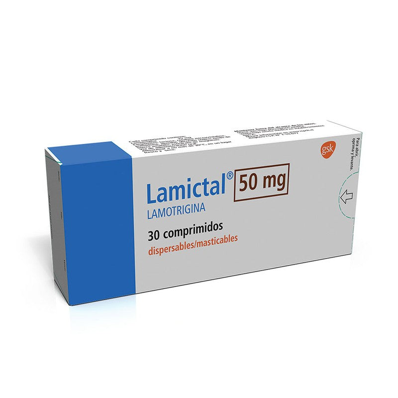 Lamictal Comprimidos Dis 50 mg x 30 (Lamotrigina)