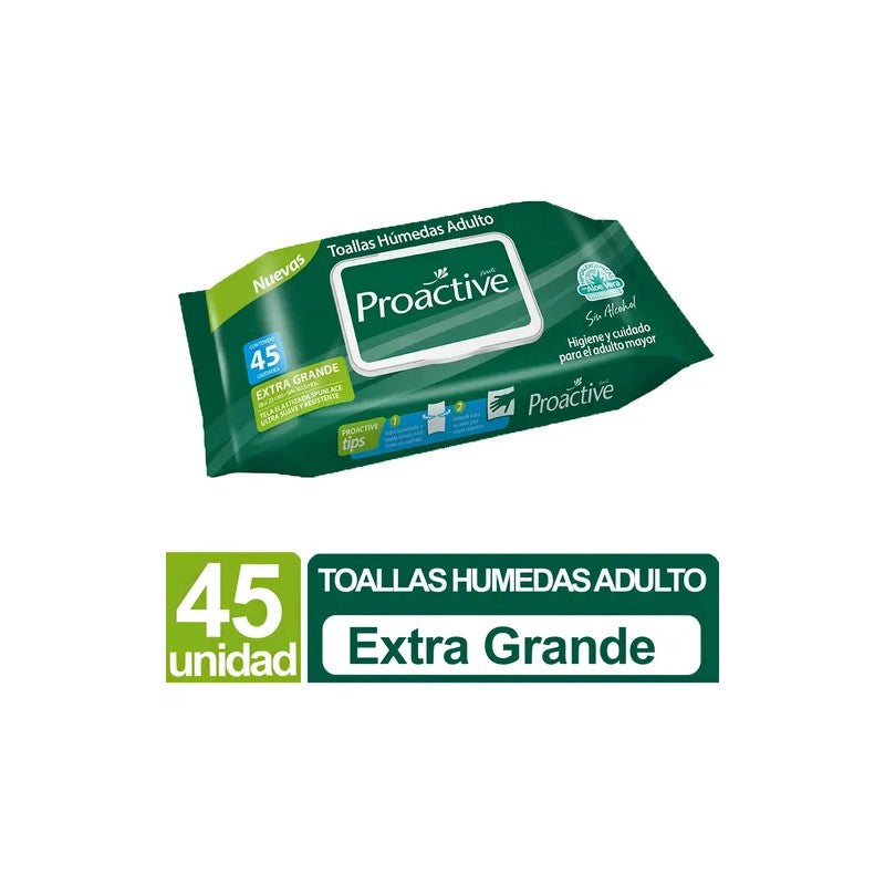 Toalla Humeda Adulto C/Tapa x 45 Unidades Tropical