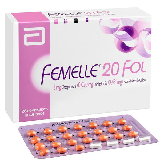 Femelle 20 Fol Comprimidos x 28 (Drospirenona/Etinilestradiol)