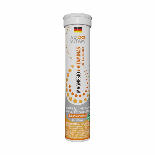 Magnesio + Complejo B Tabletas Efe x 20 Unidades Vitaenergy