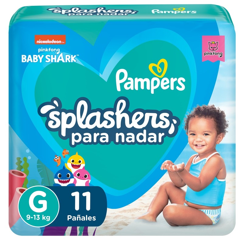 Pampers Splashers Baby Shark G x 11 Unidades