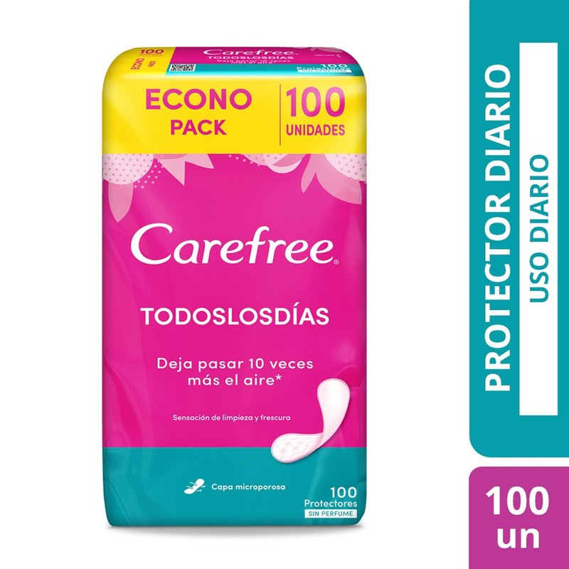 Carefree Protector C/Perf x 100 Unidades (Proteccion Femenina)