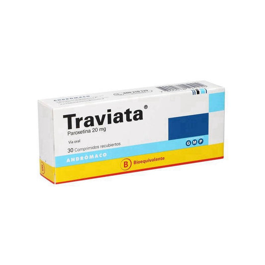 Traviata Comprimidos 20 mg x 30 (Paroxetina)