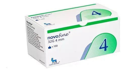 Novofine Agujas 32 Gx 4 Mm x 100 Novo Nordisk