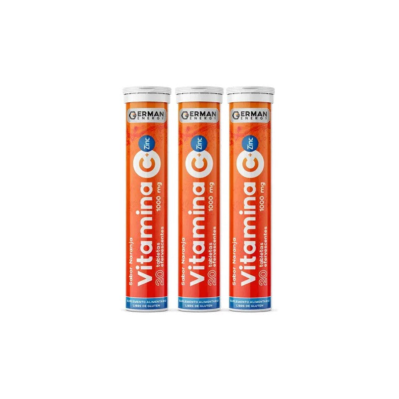 Vitamina C Triple Accion Tabletas Efe x 20 Unidades German (Vitamina C + Vitamina D + Zinc)