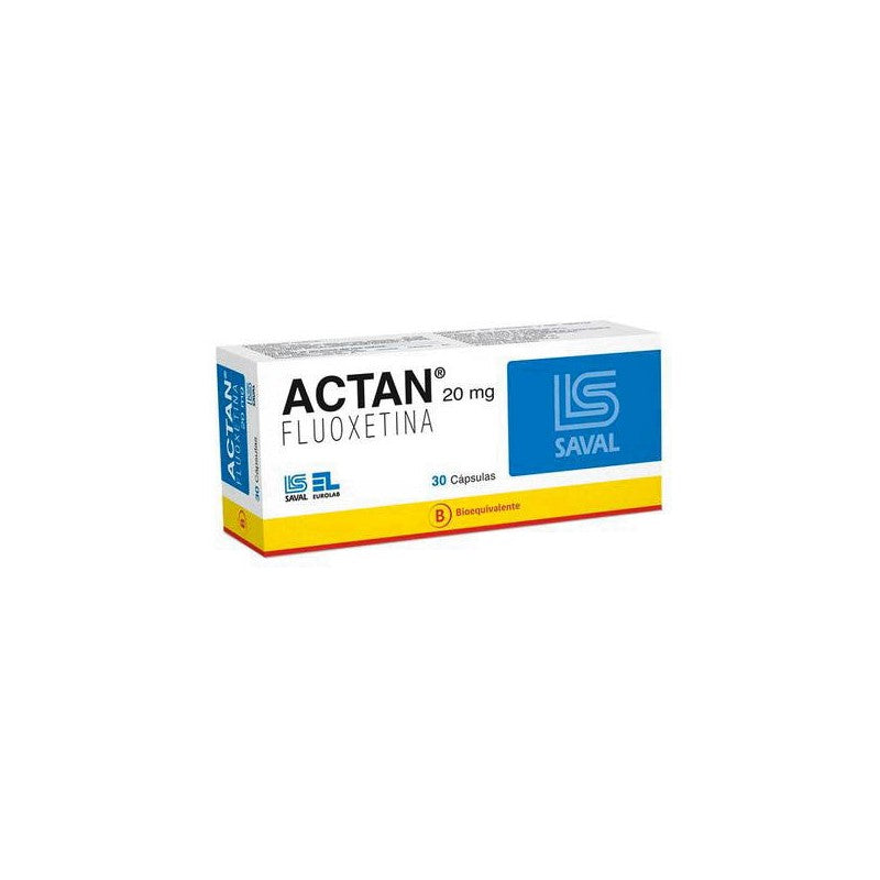 Actan Cápsulas 20 mg x 60 (Fluoxetina)