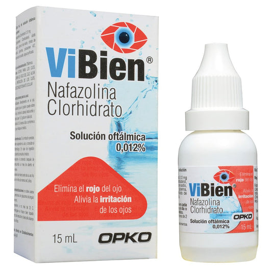 Vibien Solución Oftálmica 0,012 % x 15 ml (Nafazolina)