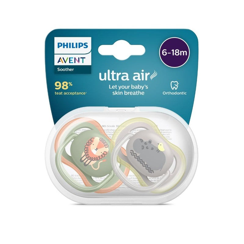 Avent Chupete Utra Soft 6-18 Metros Niña x 2 Unidades