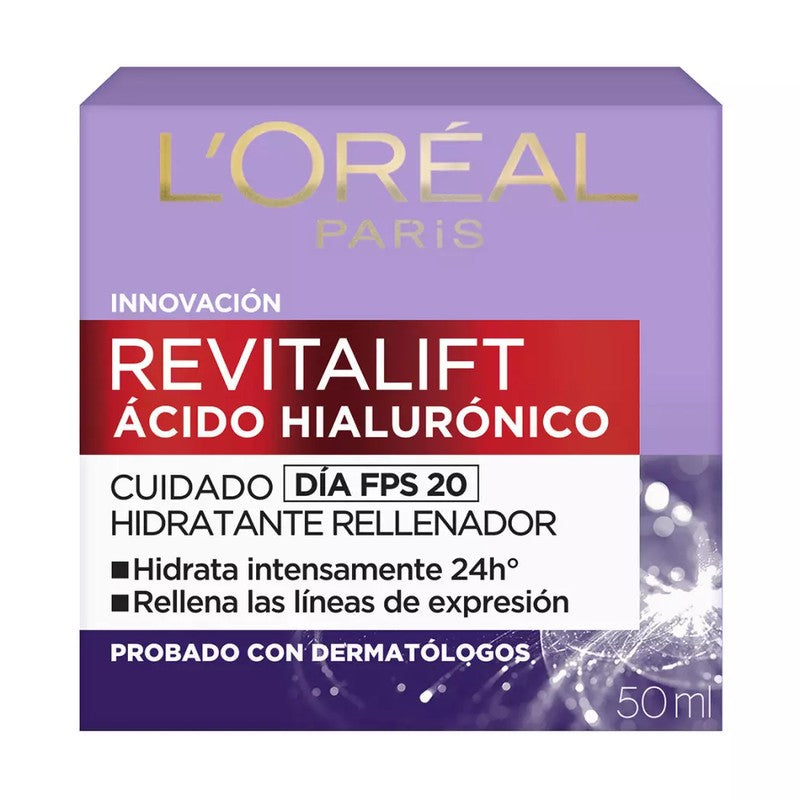 Loreal Revitalift Acido Hial Crema Dia x 50 ml + Serum Rellenador x 30 ml