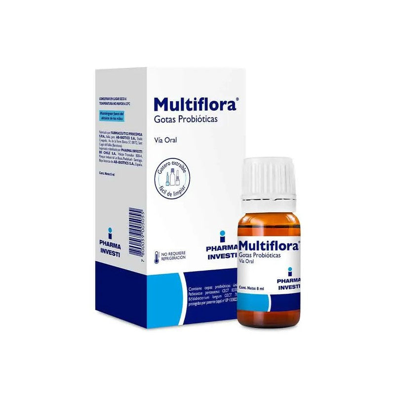 Multiflora D Gotas x 8 ml (Bifidobacterium/ Fructooligosacaridos/ Lactobacilos)