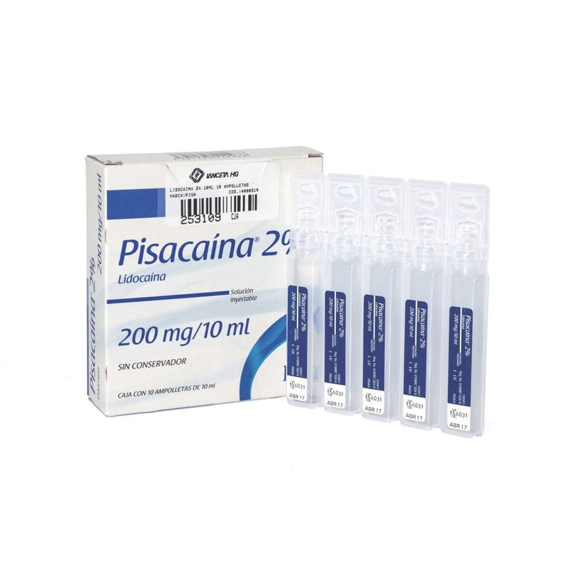 Pisacaina Amp 10 ml x 10 (Lidocaina)