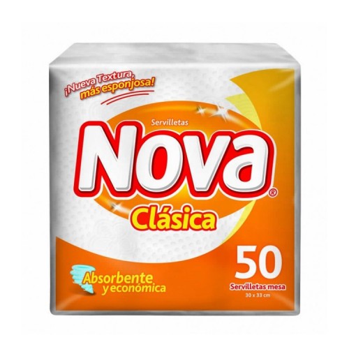 Nova Servilleta Clasica Coctel x 50 Unidades