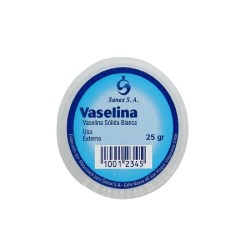 Vaselina Solida Blanca x 25 Gr Sanax