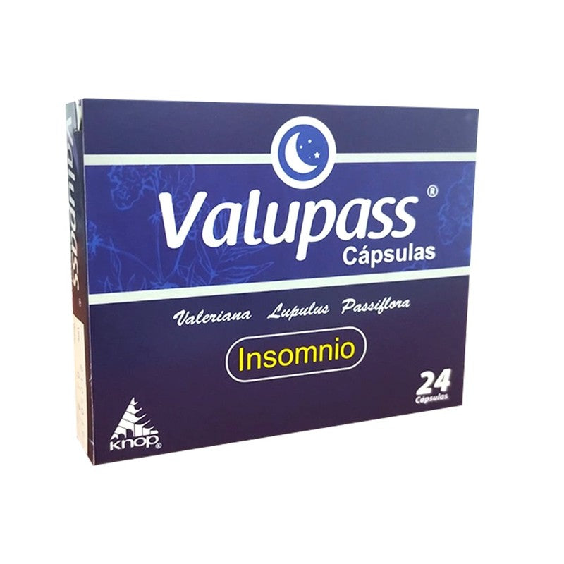 Valupass Cápsulas x 24 (Valeriana/ Humulus Lupulus/ Pasiflora)