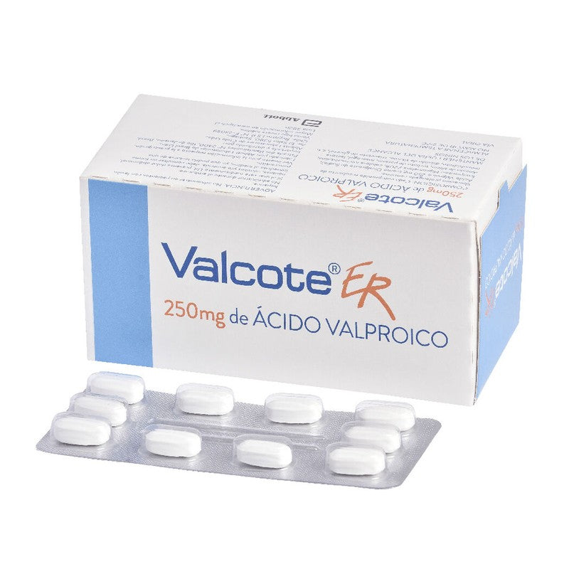 Valcote Comprimidos 250 mg x 50 (Acido Valproico)