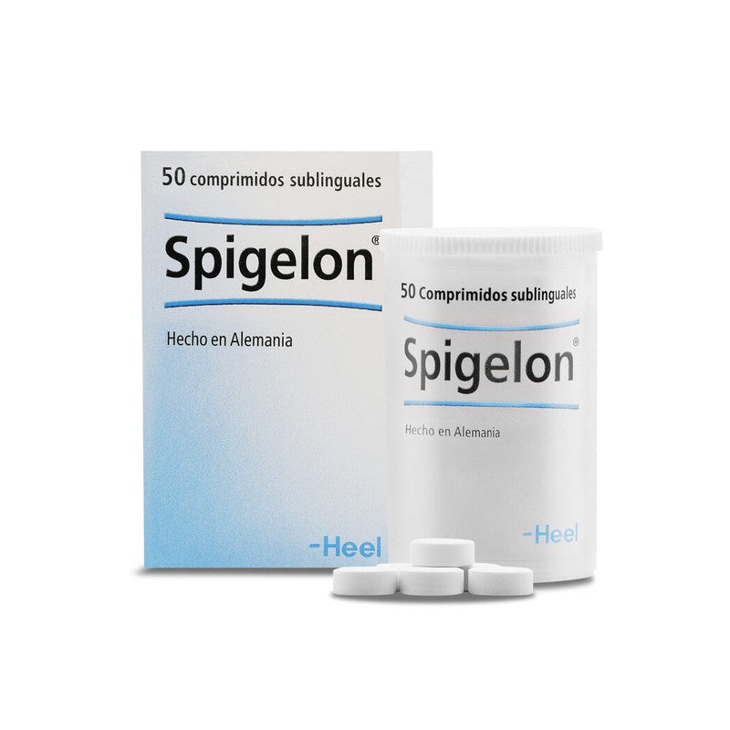Spigelon Comprimidos x 50 Heel (Spigelon / Spigelia Anthelmia / Atropa Belladonna / Bryonia Cretina / Gelsemium Sempervirens / Melilotus Officinalis / Natrium Carbonicum / Acidum Silicicum)