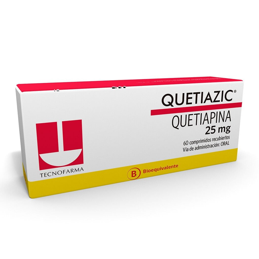 Quetiazic Comprimidos 25 mg x 60 (Quetiapina)