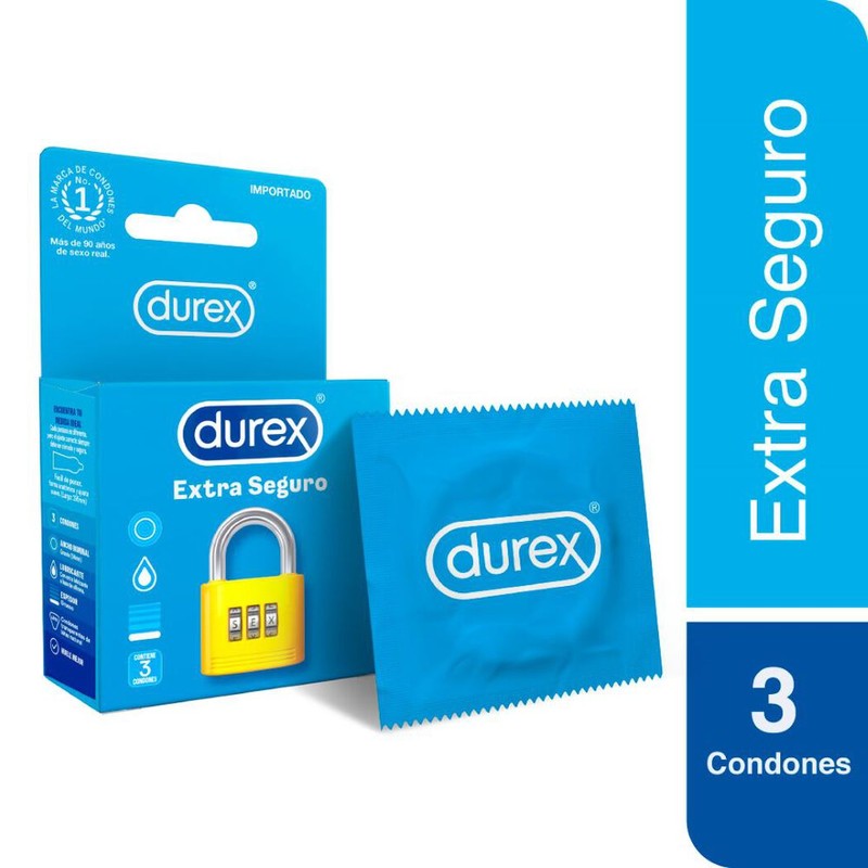 Durex Extra Seguro x 3 Preserv (Preservativo)