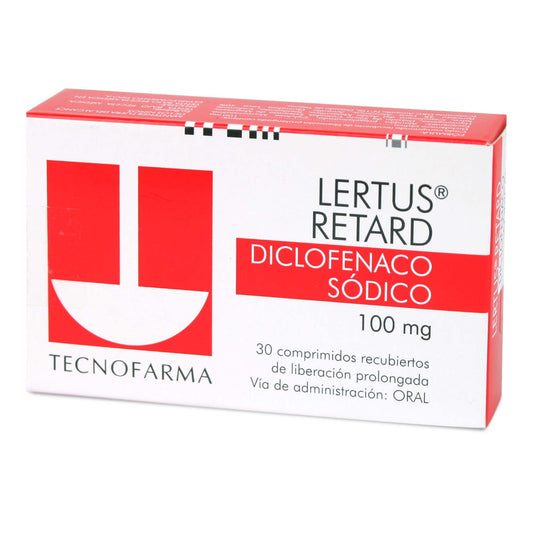 Lertus Ret Comprimidos 100 mg x 30 (Diclofenaco)