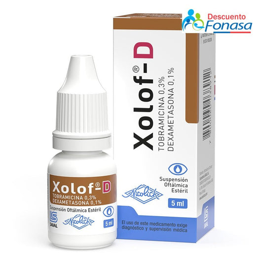 Xolof-D Sus Oftálmica x 5 ml (Tobramicina/Dexametasona)