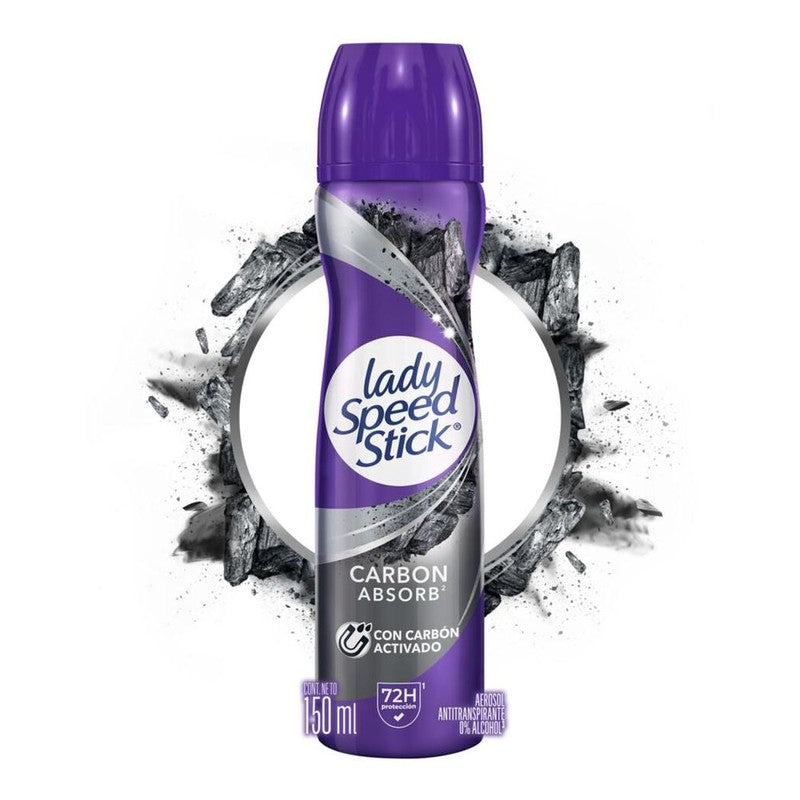 Lady Speed Stick Deo Spray Carbon x 91 Gr