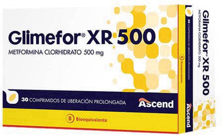 Glimefor Xr Comprimidos 500 mg x 30 (Metformina)