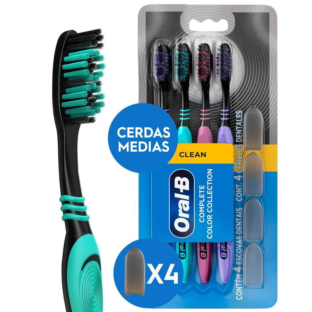 Oral B Cepillo Complete Black x 4 Unidades (Cepillos Dentales Adulto)
