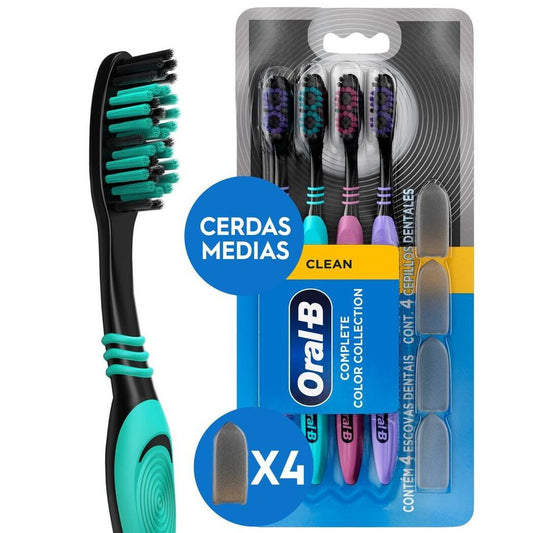 Oral B Cepillo Complete Black x 4 Unidades (Cepillos Dentales Adulto)
