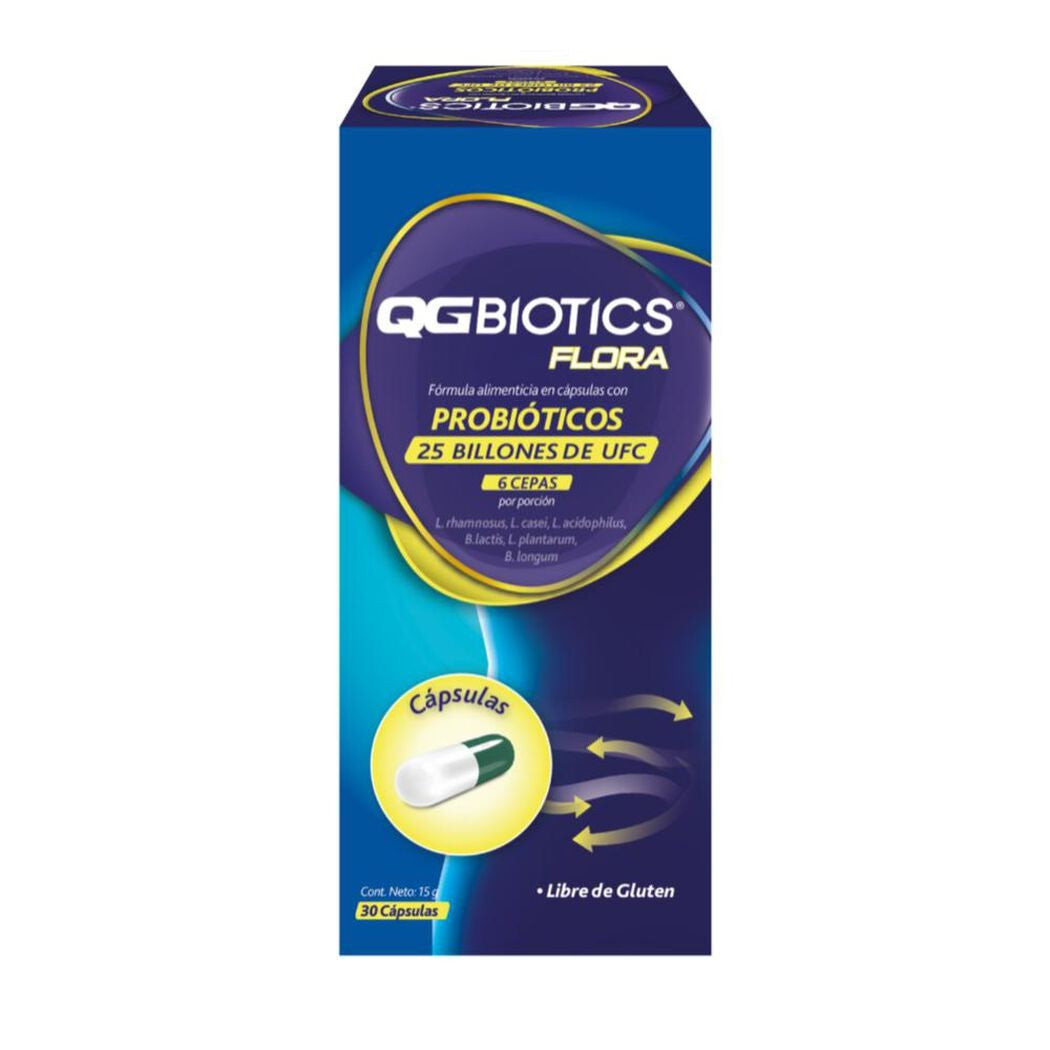 Qg Biotics Flora Cápsulas x 30 Unidades (Probioticos)